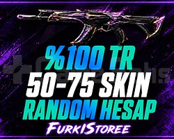 VALORANT 50-75 SKİN RANDOM HESAP TR