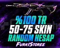 VALORANT 50-75 SKİN RANDOM HESAP TR
