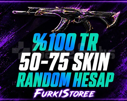 VALORANT 50-75 SKİN RANDOM HESAP TR