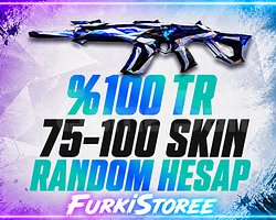VALORANT 75-100 SKİN RANDOM HESAP TR