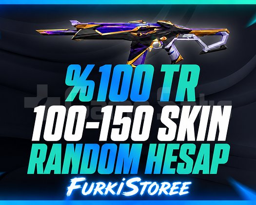 VALORANT 75-100 SKİN RANDOM HESAP TR