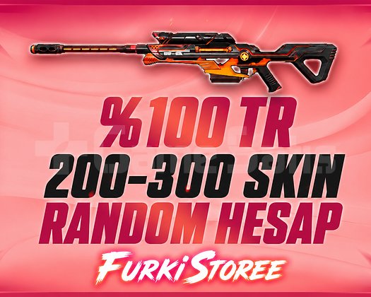 VALORANT 200-300 SKİN RANDOM HESAP TR