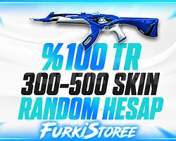 VALORANT 300-500 SKİN RANDOM HESAP TR