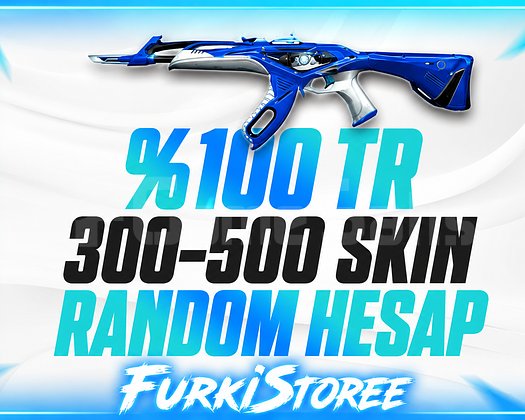 VALORANT 300-500 SKİN RANDOM HESAP TR