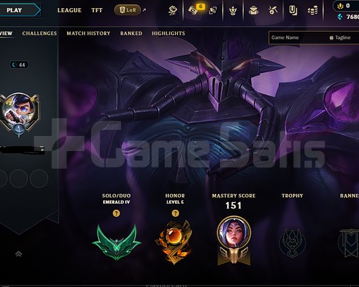 EMERALD 4 smurf hesap +30 lp gain yuksek mmr