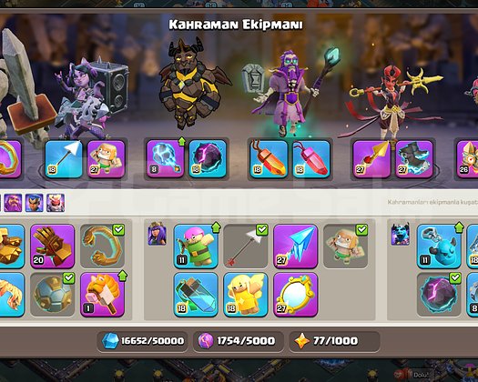 İlk Sahibinden Th18 + Full Köy + Full Hero
