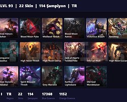TR / 93 LVL + 22 SKİN + BRONZE I + MAIL ONAYSIZ