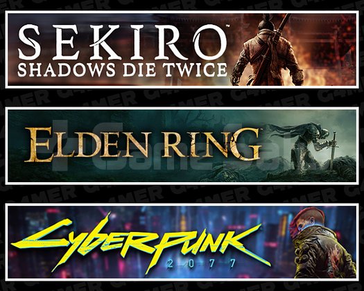 Sekiro + Elden Ring + Cyberpunk 2077