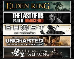 Elden + TLOU2 + Tsushima + Uncharted + Wukong