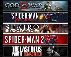 GOW + Miles + Sekiro + Spider 2 + TLOU2