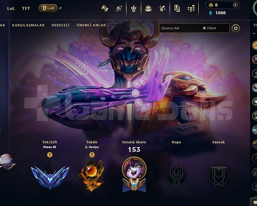 LOL ELMAS 3 - VALORANT BATTLEPASSLİ