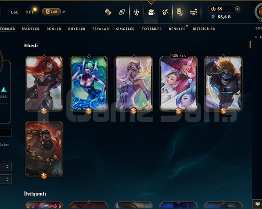 558 KOSTÜM 583 LVL 56K ÖZ EFSANE DOLU MAİL HESAP