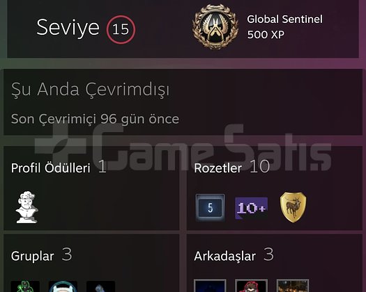 15 SEVİYE STEAM HESABİ DETAYLAR ACİKLAMADA