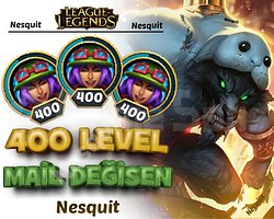 400 LEVEL | MAİL DEĞİŞEN | HESAPLAR | +7300 SATIŞ