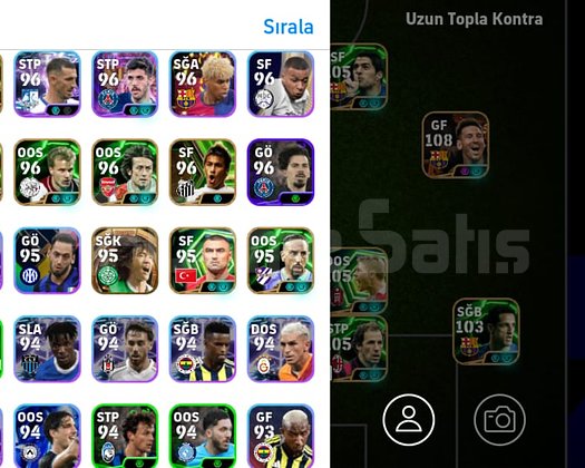 KG3251 5 BOMBACI 109 CRUİFF 108 PELE