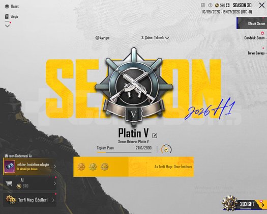 TEK BAĞ !! PLATİN V + ID KARTI ++