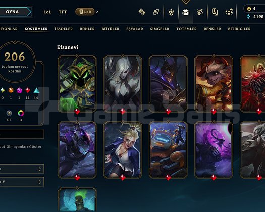 TR // 206 SKIN // EN SON OYNANMA 2022