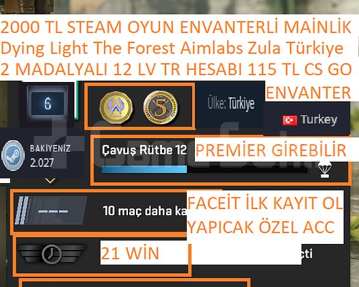 2 MADALYALI 12 LV TR HESABI 115 TL CS 2 ENVANTERLİ