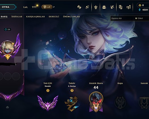 EUW MASTER +30 LP GAİN Lİ HESAP