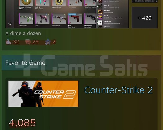 SATILIK STEAM ANA HESAP
