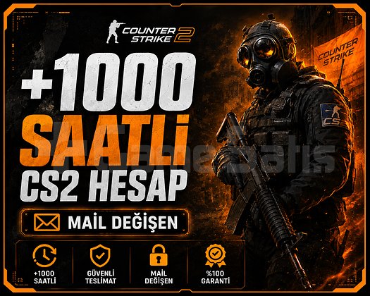 +1000 Saatli CS2 Hesap Mail Değişen