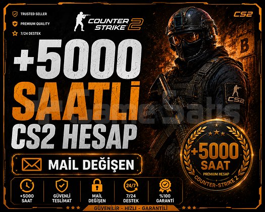 +5000 Saatli CS2 Hesap Mail Değişen