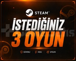 İstediğiniz 3 Oyun + Garanti