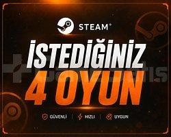 İstediğiniz 4 Oyun + Garanti