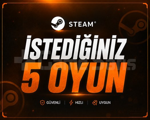 İstediğiniz 5 Oyun + Garanti