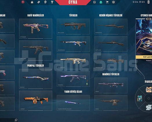 245 LVL - EX.0 - 6 VANDAL - 2 KNİFE - MAİL !