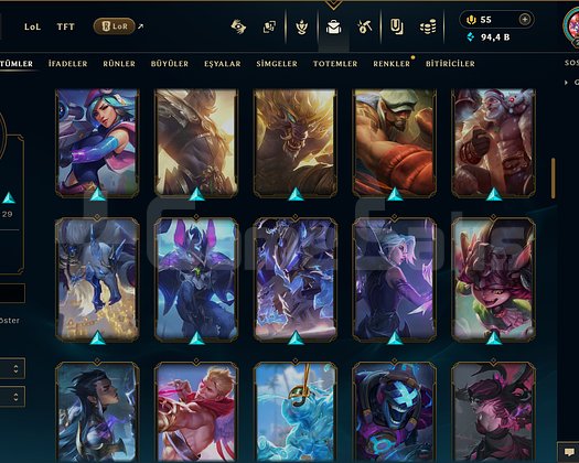 234 LEVEL / 95 SKİN / FUL HERO +MAİL +14K SATIŞ