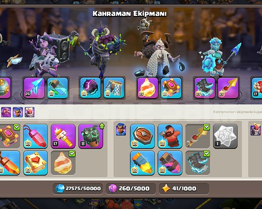 239 LvL Full Emek TH17 Hesap | 2300 YEŞİL TAŞ |