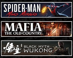 Spider Man Miles + Mafia + Black Myth Wukong