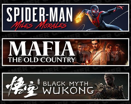 Spider Man Miles + Mafia + Black Myth Wukong