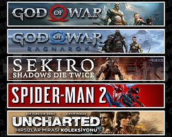 GOW + Ragnarök + Sekiro + Spider 2 + Uncharted