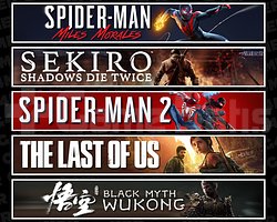 Miles + Sekiro + Spider 2 + TLOU1 + Wukong