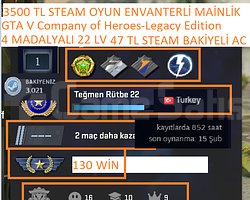 4 MADALYALI 22 LV GTA V Company of Heroes-Legacy E