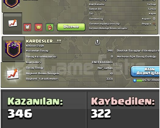29 SEVİYE | BAŞKENTİ MAX |  EFSANE TÜRK KLANI !!