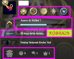 FACEİT+6K OYUN+5 MADALYA 81 WİN 776 SAAT SEÇKİN