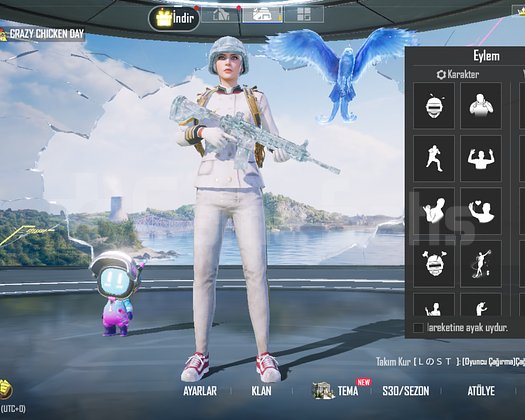 Buz yeri de ben maskara altı Level AKM altı Level