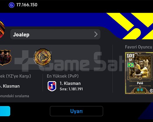 3270 Efootbal Coinli 3205 kolektif klasman 1 hesap