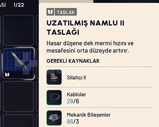 UZATILMIŞ NAMLU 2 Extended Barrel 2 Yeni Taslak