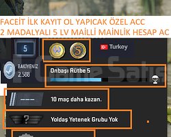 2 MADALYALI 5 LV FACEİT İLK KAYIT OL YAPICAK MAİLL