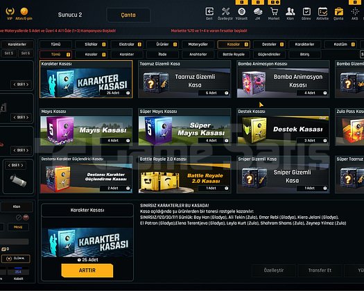 41K Materyalli 57 Seviye Zula Hesabı
