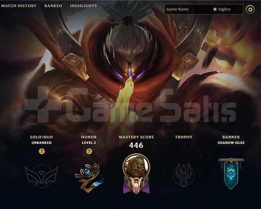 Unranked EUNE SERVER 253 Skin
