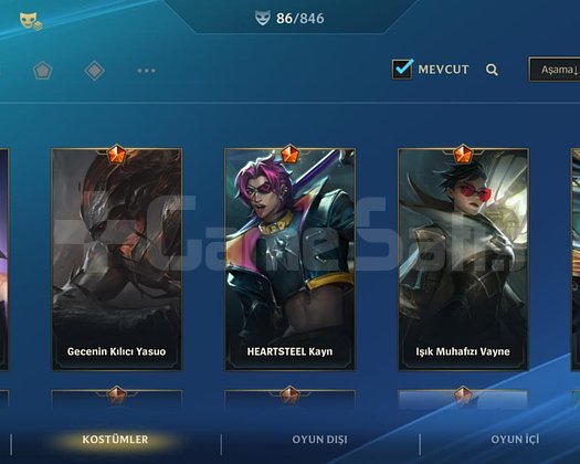 WILD RIFT 85 KOSTÜMLÜ MASTER HESAP