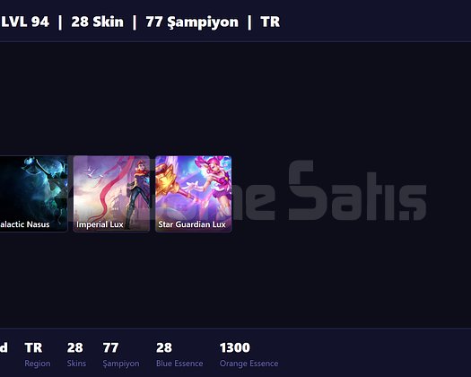 TR/ 138 LVL + 22 SKİN + UNRANKED + 2023 HESAP !!