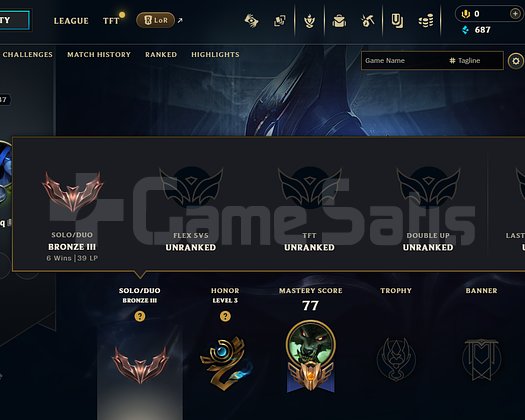 SMURFLEMELIK 100 WINRATE BRONZ 3 WEST