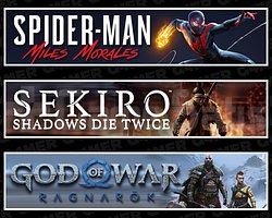 Spider Man Miles + Sekiro + Ragnarök