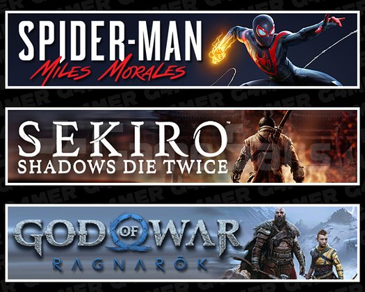 Spider Man Miles + Sekiro + Ragnarök